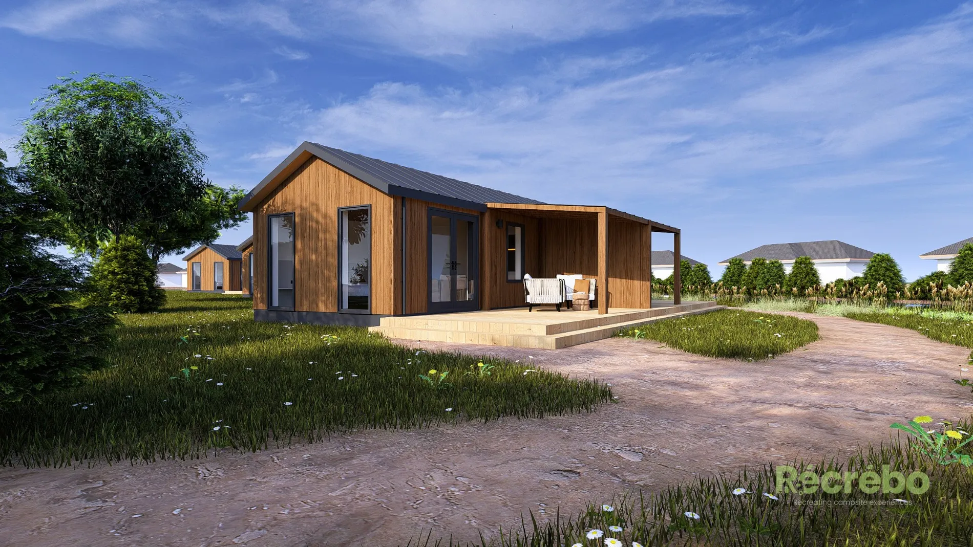 Slaapgedeelte met boxspringbedden